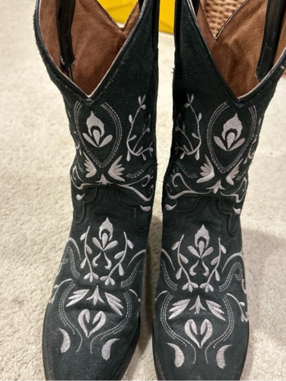 Women's Black/Cream Western Boots
